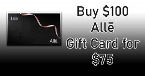 Buy $100 Allē gift card for 75