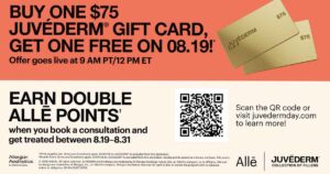 Juvederm Bogo Gift Card Get one free 2026
